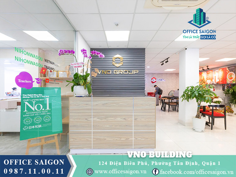 Lễ tân toà nhà VNO Building Điện Biên Phủ