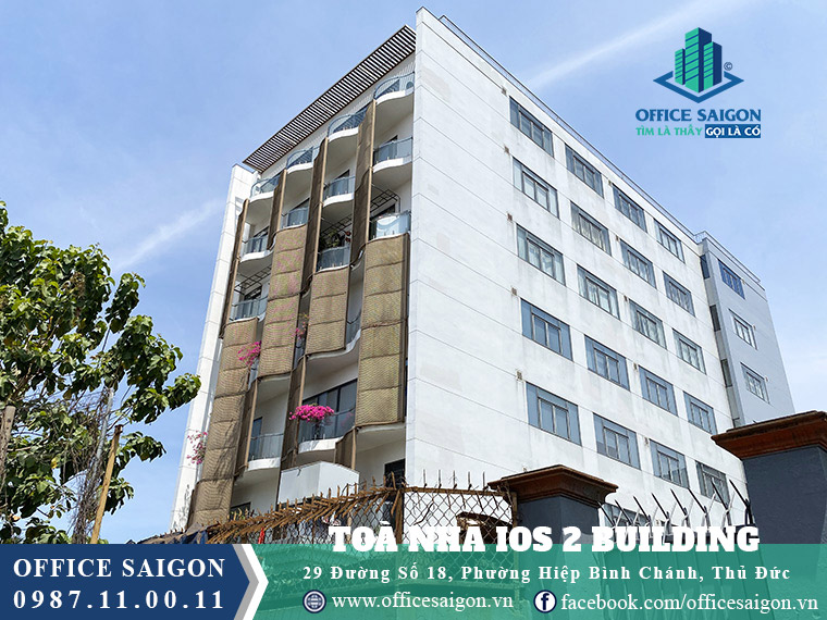 Mặt tiền tòa nhà IOS 2 Building - cho thuê văn phòng Quận Thủ Đức