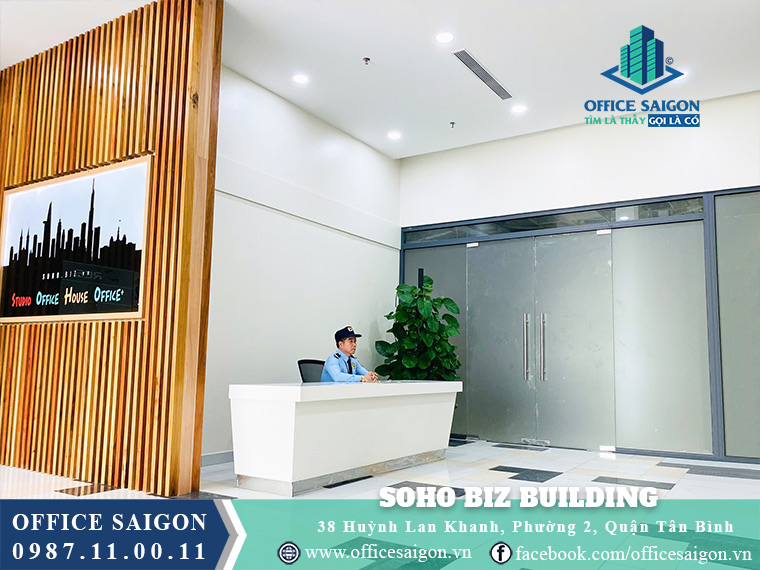 Lễ tân toà nhà Soho Biz đường Huỳnh Lan Khanh Quận Tân Bình