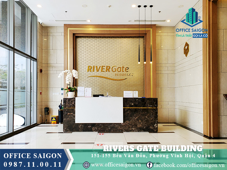 Lễ tân văn phòng cho thuê Rivers Gate Building