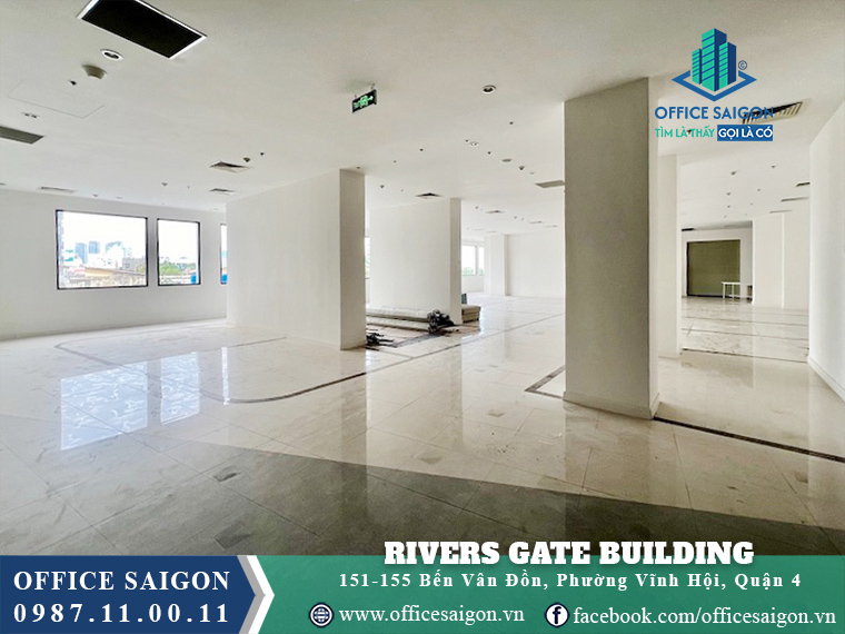 Mặt bằng trống văn phòng cho thuê Rivers Gate Building