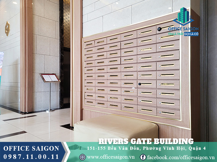 Trang bị tại văn phòng cho thuê Rivers Gate Building