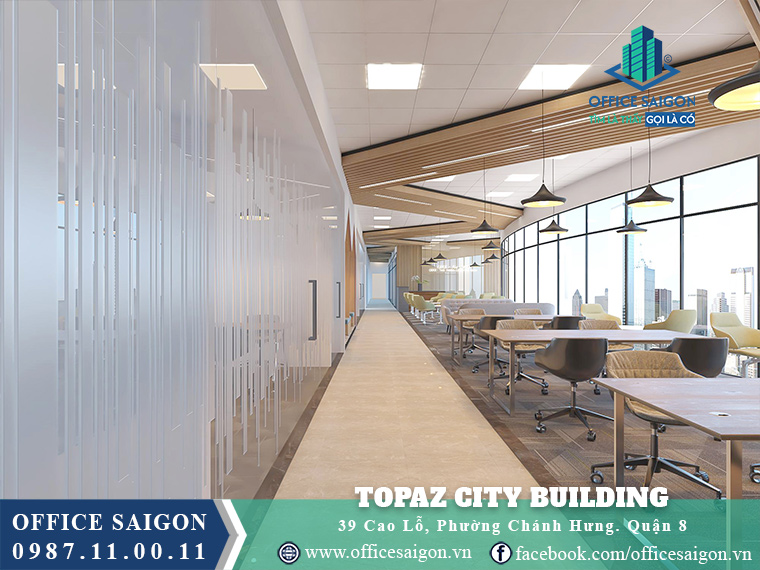 Mặt bằng tại văn phòng cho thuê Topza City