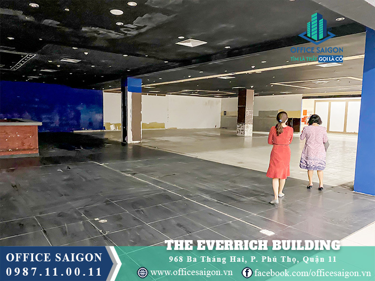 Mặt bằng trống tại văn phòng cho thuê The Everrich Building