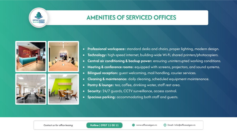 Serviced offices for lease in District 7