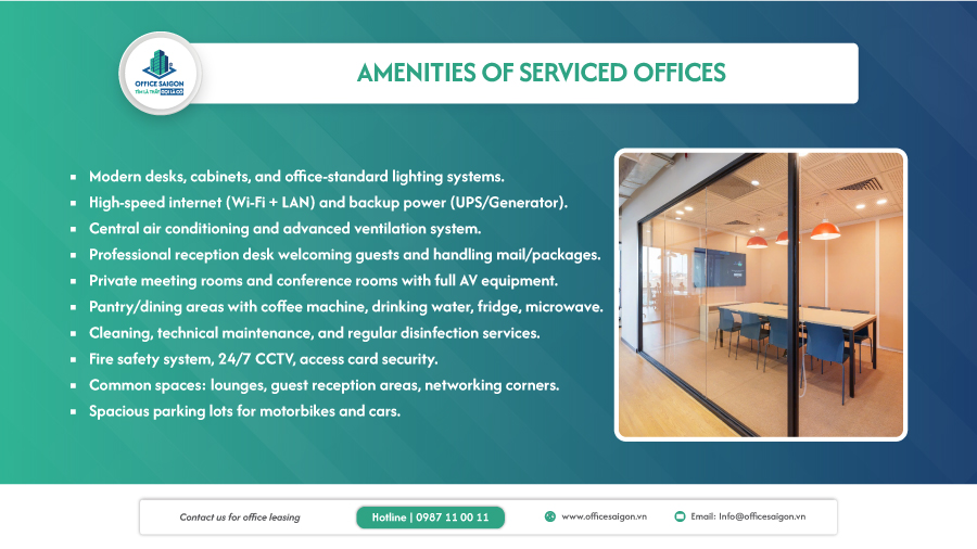 Serviced offices for lease in Phu nhuan District