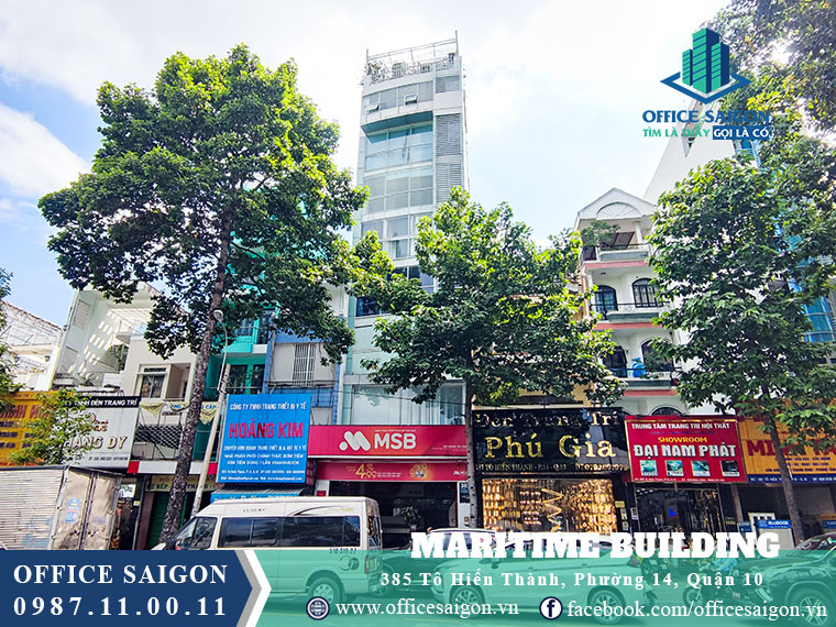 Maritime Building, located at 385 To Hien Thanh Street, Ward 14, District 10