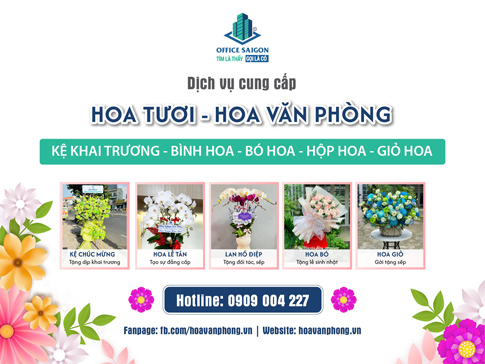 Providing fresh flowers for office
